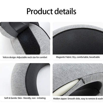 Portable U-Shaped Travel Pillow Neck Support Memory Foam - Ultimate Travel Pillow
