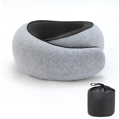 Portable U-Shaped Travel Pillow Neck Support Memory Foam - Ultimate Travel Pillow